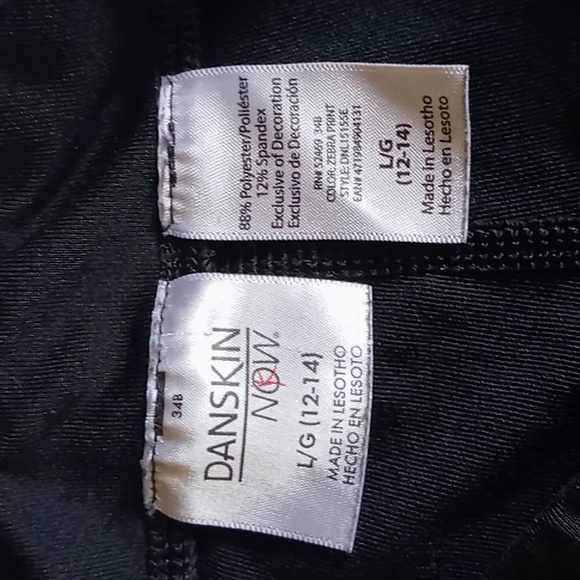 Danskin Now Athletic Dri More Leggings Woman's L 12-14 - Picture 5 of 5